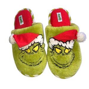 The Grinch Dr Seuss The Grinch Stole Christmas Women’s Slippers Size 7-8